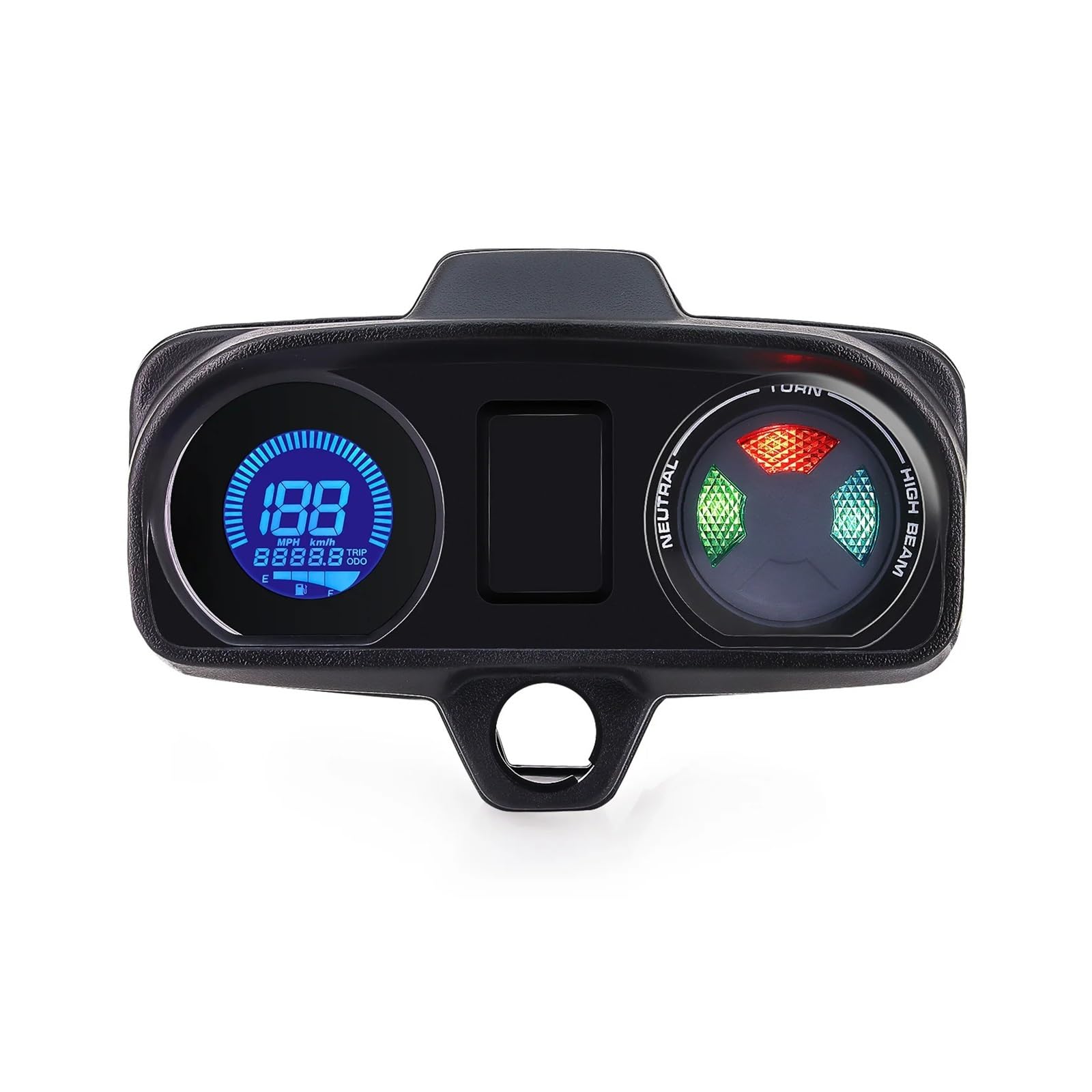 Kilometerzähler Tachometer Motorrad-Tachometer, LCD -Digital-Moto-Dashboard, Kilometerzähler, 7 Farben, Hintergrundbeleuchtung, Instrument Für Hon&da CG150 2004–2009 Fan150 von PZUBGUHT