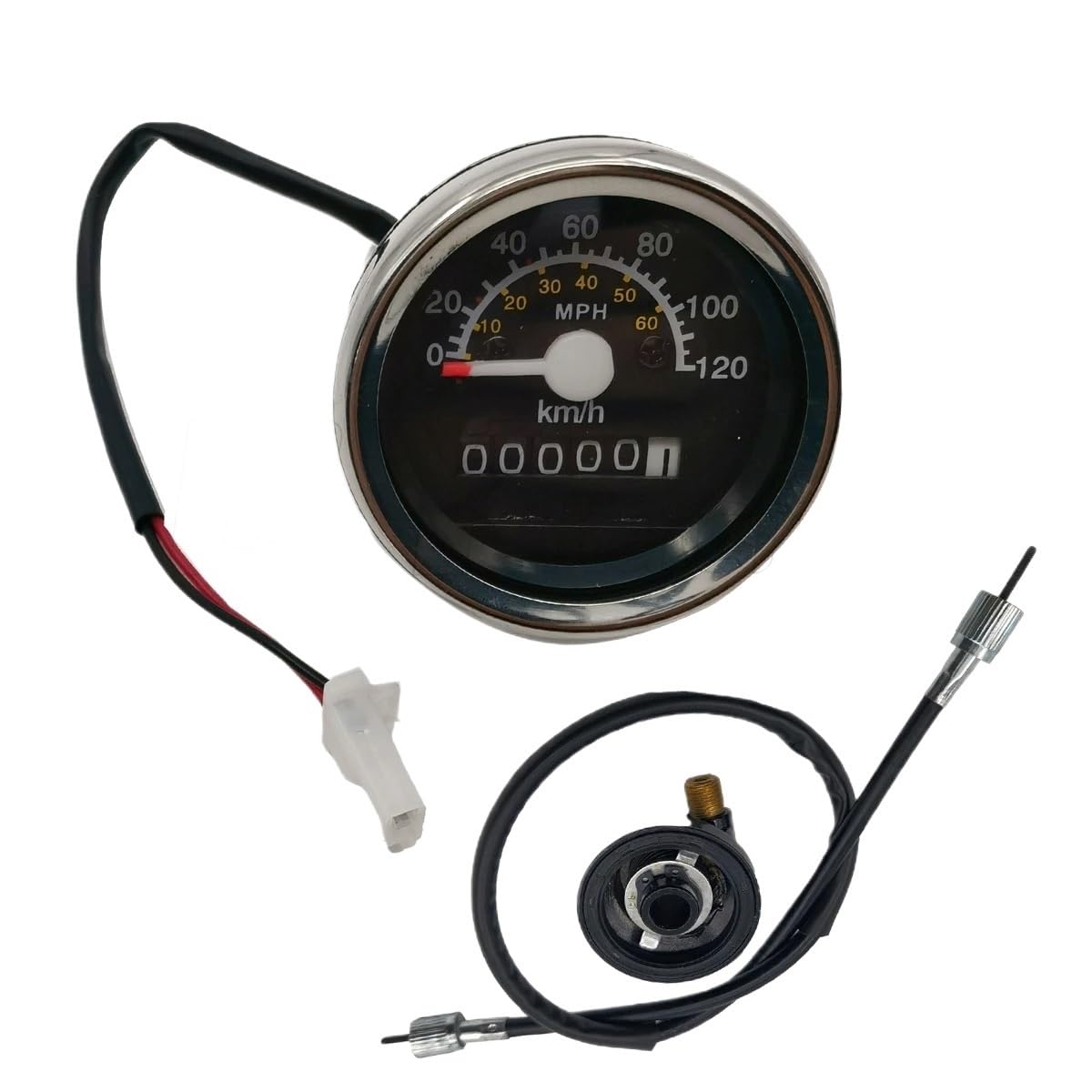 Kilometerzähler Tachometer Motorrad Universal Instrument Drehzahlmesser & Code Tabelle & Kilometerzähler & Geeignet Für Hon&da Z50 Z50A Z50J Z50R Mini Trail Monkey von PZUBGUHT