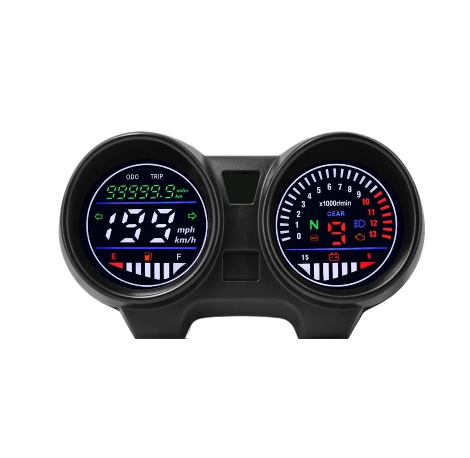 Kilometerzähler Tachometer Tachometer, Digitales Panel, Drehzahlmesser Für Motorrad, Für Hon&da Cg150 2004–2009, Fan150 2010 2012 von PZUBGUHT