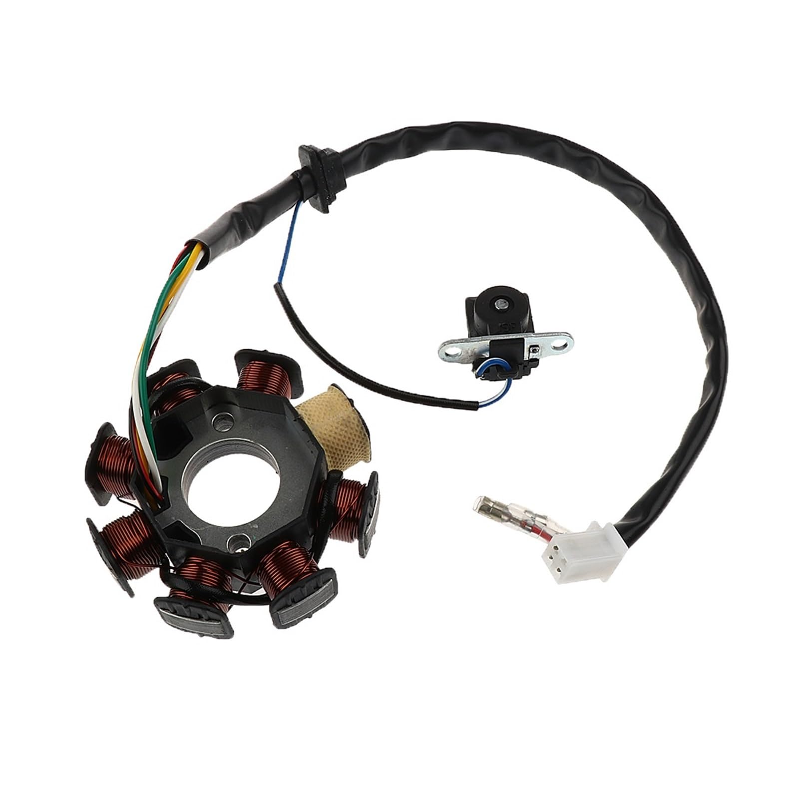 Magneto Statorspule Für 150cc Stator für Magneto 8 Spule Für Gy6 Motor DC STATOR Moped Zündungen von PZUBGUHT