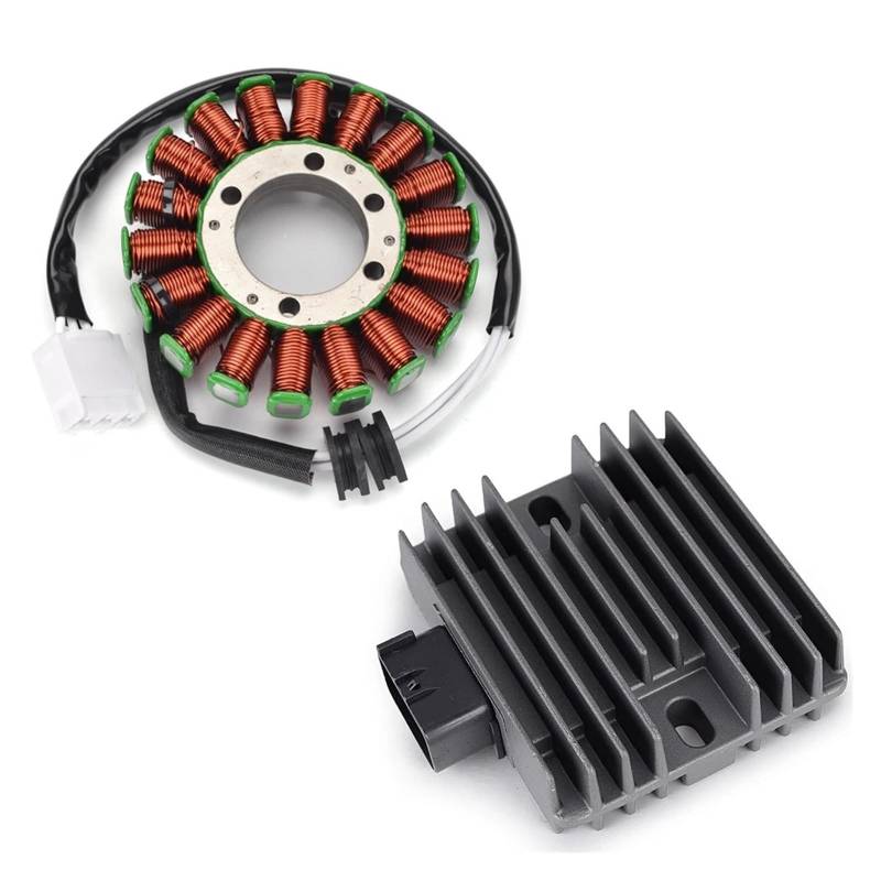 Magneto Statorspule Für Yam&aha YZF R6 2006-2016 2007 2008 2009 2010 2011 2012 2013 2014 2015 Motorrad Stator Spule + Regler Gleichrichter Zündungen von PZUBGUHT