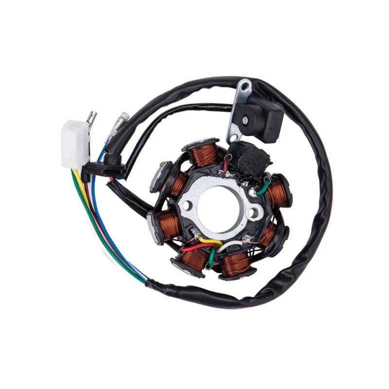 Magneto Statorspule Magneto Stator kompatibel mit 8 Spulen 5 Drähten Ersatz für GY6 50CC 60CC 80CC ATV Scooter für TAOTAO für Paliden 150cc Scooter Zündungen von PZUBGUHT