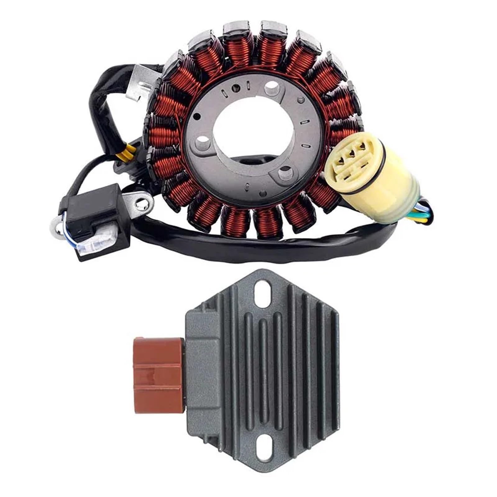 Magneto Statorspule Motorrad Generator Stator Spule & Gleichrichter Für Ho&nda TRX350FE Rancher 4x4 ES ATV 31120-HN5-M01 31600-HM7-003 31600-HM7-830 Zündungen(1 Set) von PZUBGUHT