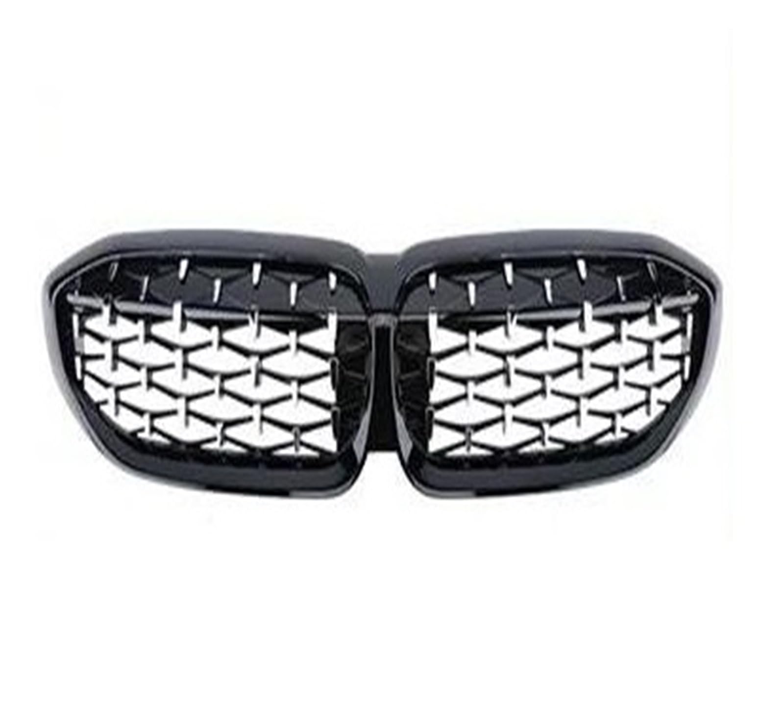 Auto Frontgrill Für 3 Serie G20 G28 2020-2023 Auto Zubehör Front Niere Grille ABS Schwarz Doppel Lamellen Grill Kühlergrill Vorne(Black Silver) von PaCsci