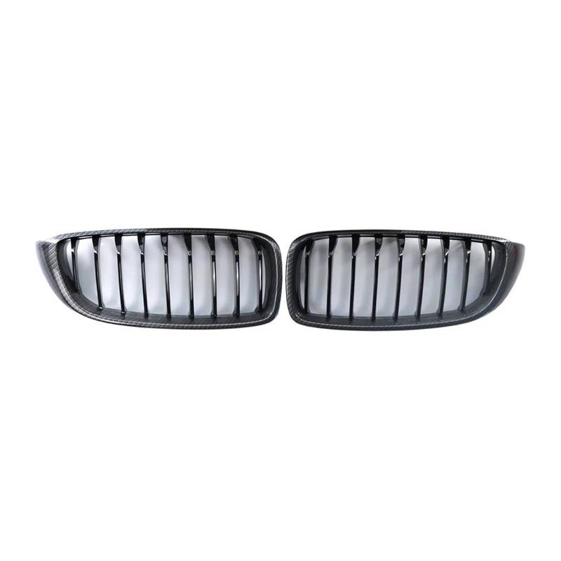 Auto Frontgrill Für 4 Serie F32 F33 2013 2014 2015 2017 Carbon Fiber ABS Auto Zubehör 2Pcs Auto Front Niere Grille Ersatz Grills Kühlergrill Vorne von PaCsci