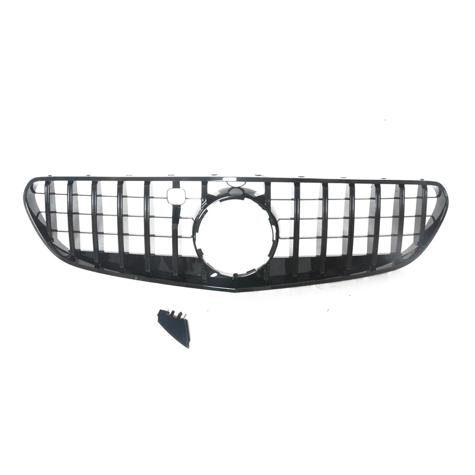 Auto Frontgrill Für Benz Für C217 W217 S Klasse Coupe 2018-2021 S400 S500 S560 Front Grill Grille GT Schwarz/Silber Auto Oberen Stoßstange Haube Mesh Kühlergrill Vorne(Schwarz) von PaCsci