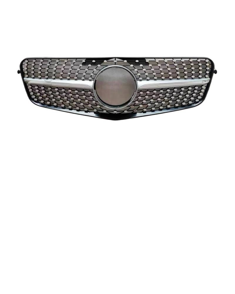 Auto Frontgrill Für Benz Für E Klasse W212 2009-2015 GT Diamant Front Kühlergitter Haubengrill Stoßstangengrill Ersatzteil Tuning Refit Kühlergrill Vorne(09-12 Diamond Silver) von PaCsci