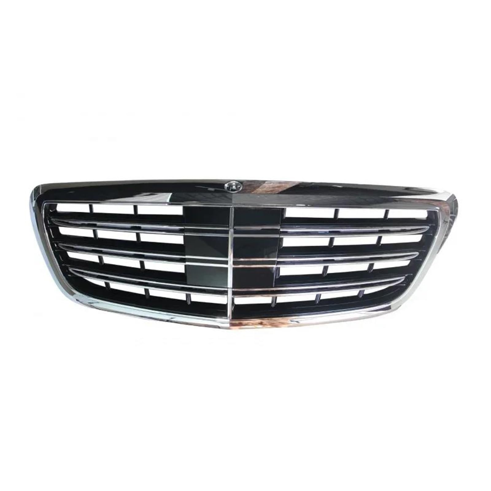 Auto Frontgrill Für Benz Für E-Klasse W213 E350 E400 E450 E500 2016-2020 Vorne Racing Center Grille Facelift Stoßstange Grill Kühlergrill Vorne(Chrome) von PaCsci