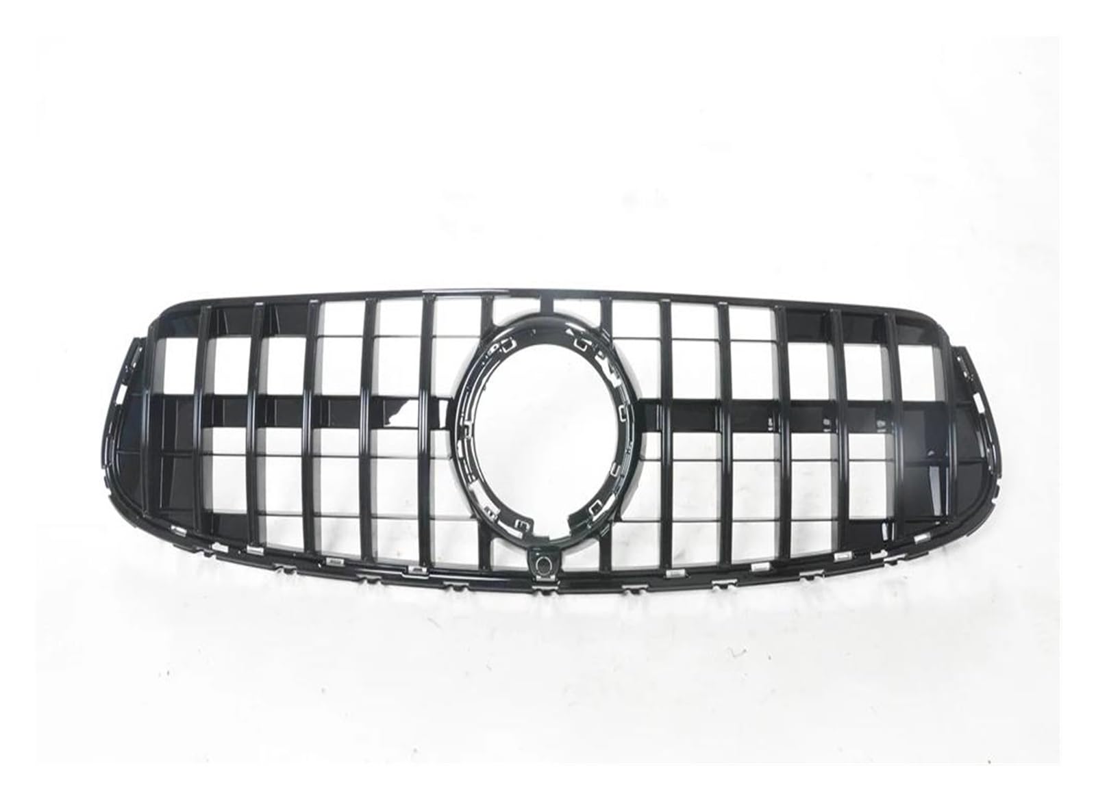 Auto Frontgrill Für Benz Für GLC Klasse X/W253 2020 GLC300 GLC350 GLC43 GT Stil Front Kühlergrill Schwarz/Silber Oberen Stoßfänger Haube Mesh Gitter Grill Kühlergrill Vorne(Schwarz) von PaCsci