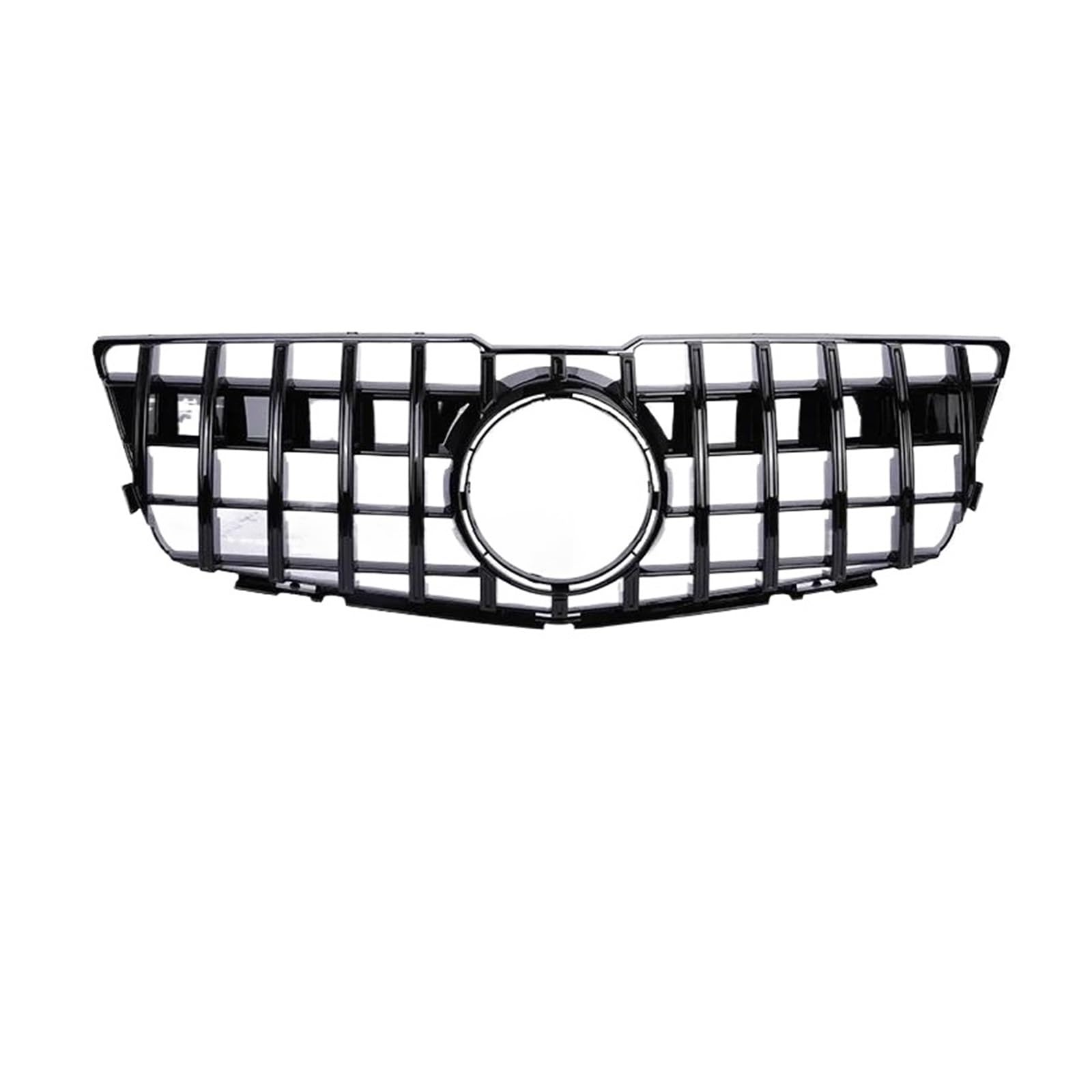 Auto Frontgrill Für Benz Für GLK X204 2008-2015 Schwarz Silber Front Stoßstange Panamericana GT Kühlergrill Stil X204 300 350 400 Grill Diamant Kühlergrill Vorne(GT Black 08-12) von PaCsci