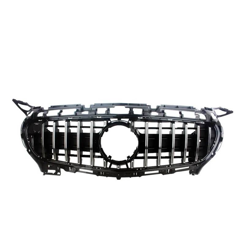 Auto Frontgrill Für Benz W190 C190 Für AMG GT GTS GT40 GT50 GT53 GT63 2-Türer 2015-2017 Auto Vorne Racing Facelift Grill Oberen Stoßstange Gitter Kühlergrill Vorne(Chrome) von PaCsci