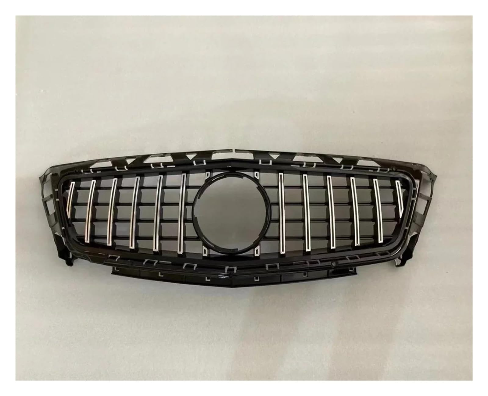 Auto Frontgrill Für Benz W218 Für CLS-Klasse CLS350 CLS400 CLS500 CLS550 2015-2018 Für AMG Front Racing Billet Stoßstange Grille Obere Grill Abdeckung Kühlergrill Vorne(Chrome) von PaCsci