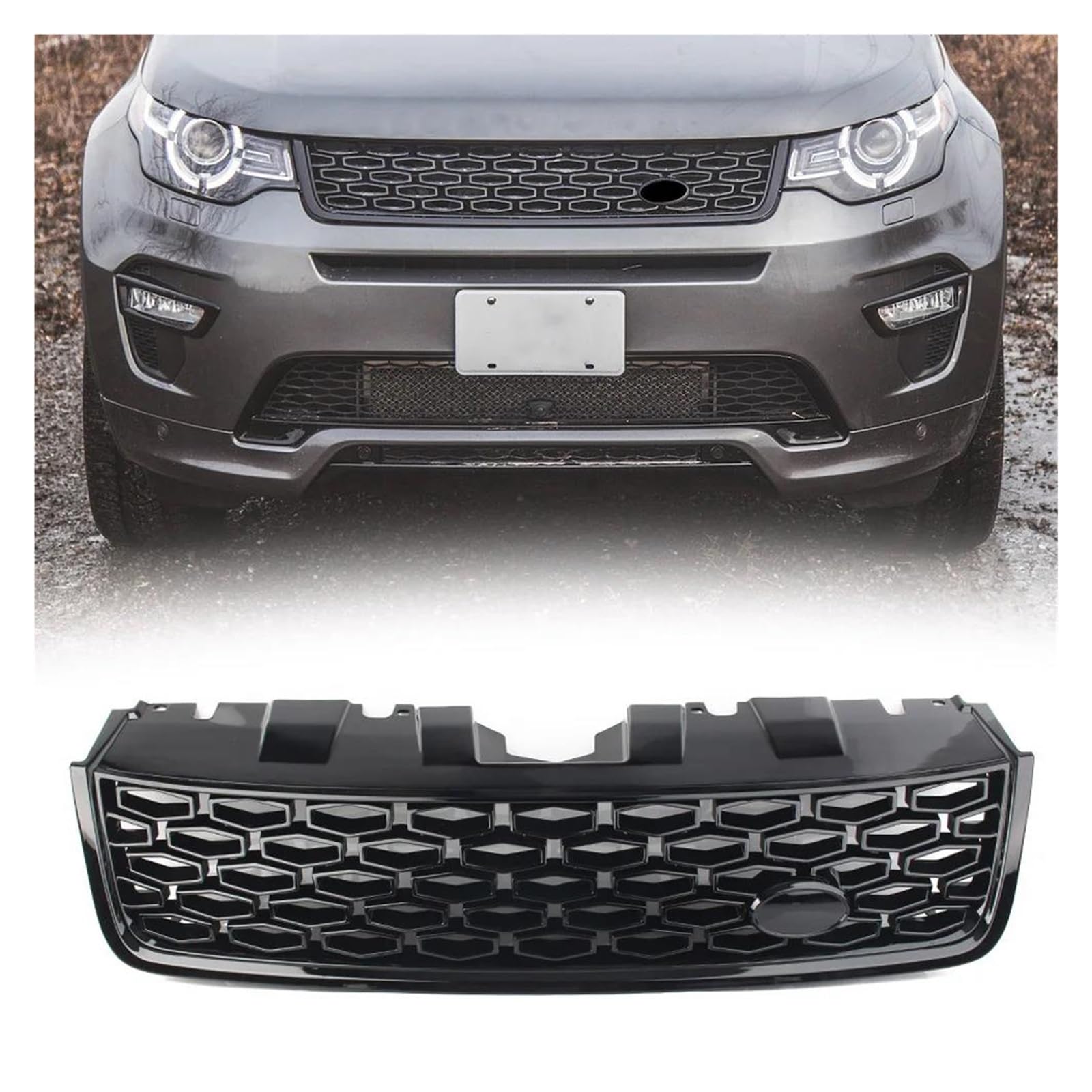 Auto Frontgrill Für Land Für Rover Discovery Sport Version L550 LR066143 2015 2016 2017 2018 DSB Auto Kühlergrill Oberen ABS Grill Kühlergrill Vorne von PaCsci