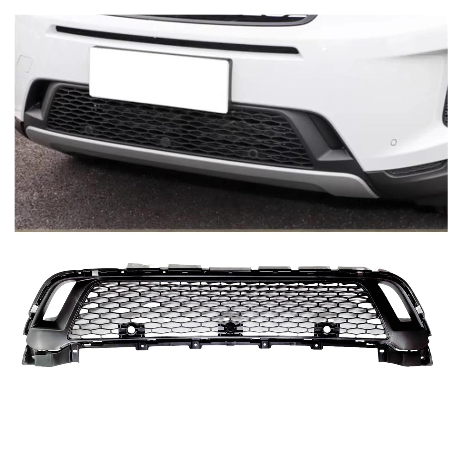 Auto Frontgrill Für Land Für Rover Für Discovery Sport 2020-2021 Frontgrill Untergrill Stoßstangenhaube Mesh Air Outlet Vent Kühlerabdeckung Gitter Kühlergrill Vorne von PaCsci