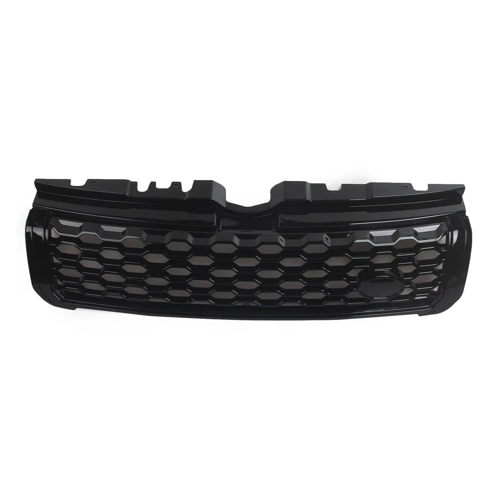 Auto Frontgrill Für Land Für Rover Für Range Für Rover Evoque 2010 2011 2012 2013 2014-2018 Grill Schwarz/Silber Frontgrill Stoßstange Haube Mesh Kühlergrill Vorne(Schwarz) von PaCsci