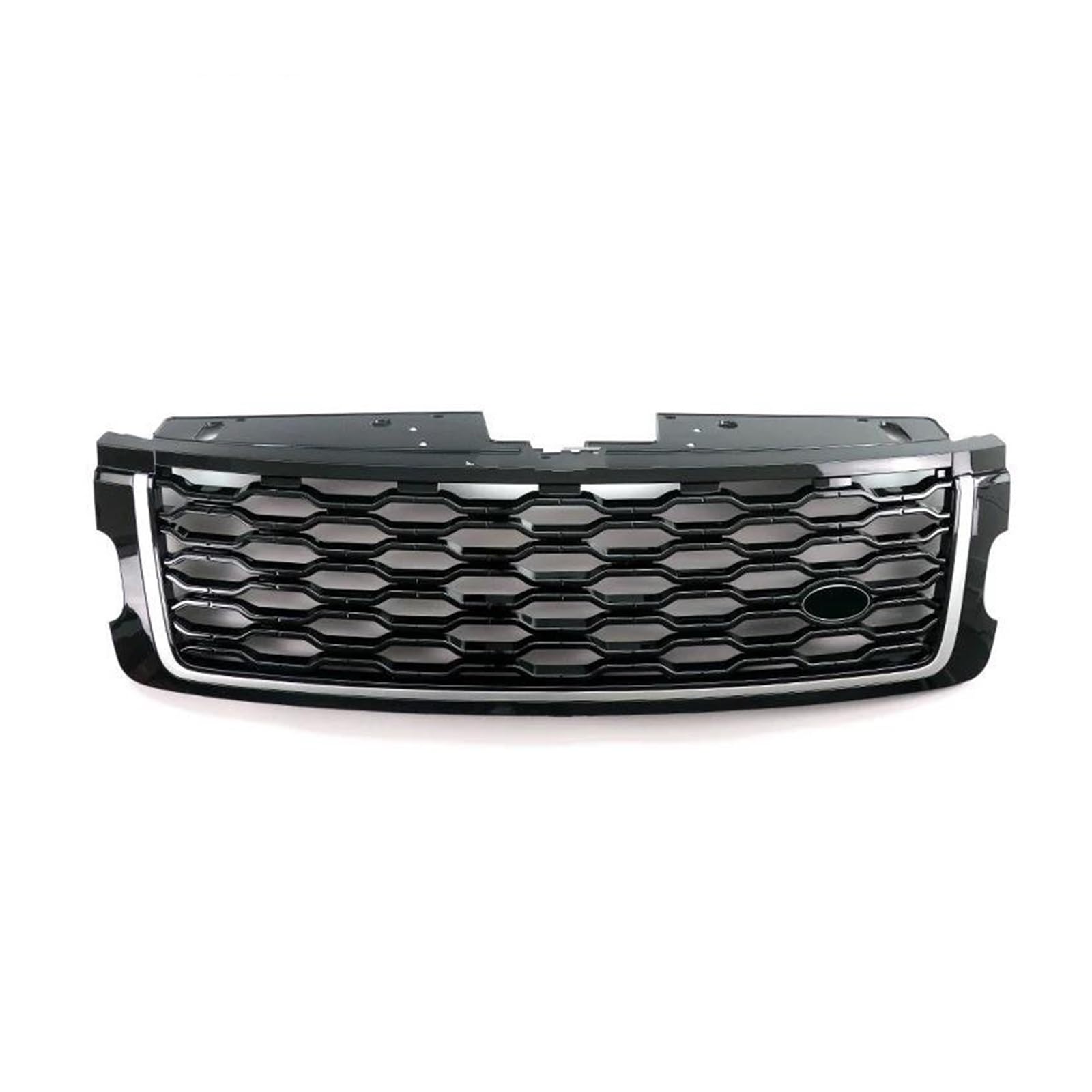 Auto Frontgrill Für Land Für Rover Für Range Für Rover Vogue L405 Upgrade 2013-2022 Mesh Grills Zubehör ABS Auto Vorderen Stoßfänger Grille Kühlergrill Vorne(18-22 Black Silver) von PaCsci