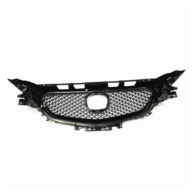 Auto Frontgrill Für Mazda 6 Atenza 2017.7-2018 Schwarz Ersatz Auto Obere Stoßstange Haube Vent Mesh Body Kit Grid Racing Grill Front Grille Kühlergrill Vorne von PaCsci