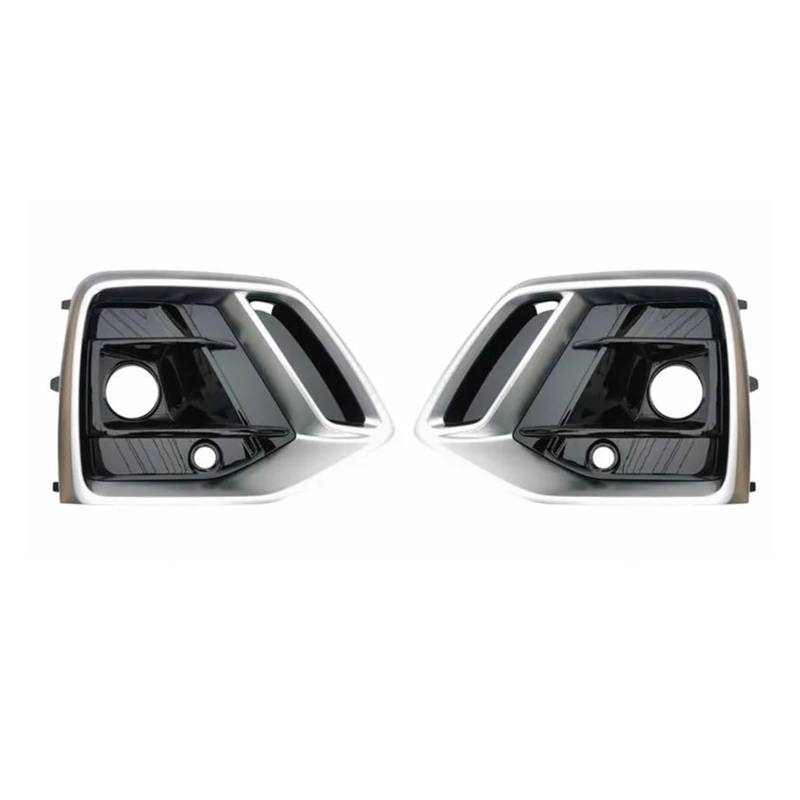 Auto Frontgrill Für Q5 SQ5 S-Linie Sline Sport 2021 2022 2023 Links Rechts Auto Front Stoßstange Nebel Licht Kühlergrill Grill Abdeckung Mit Acc Loch Kühlergrill Vorne(Chrome 1 Pair) von PaCsci