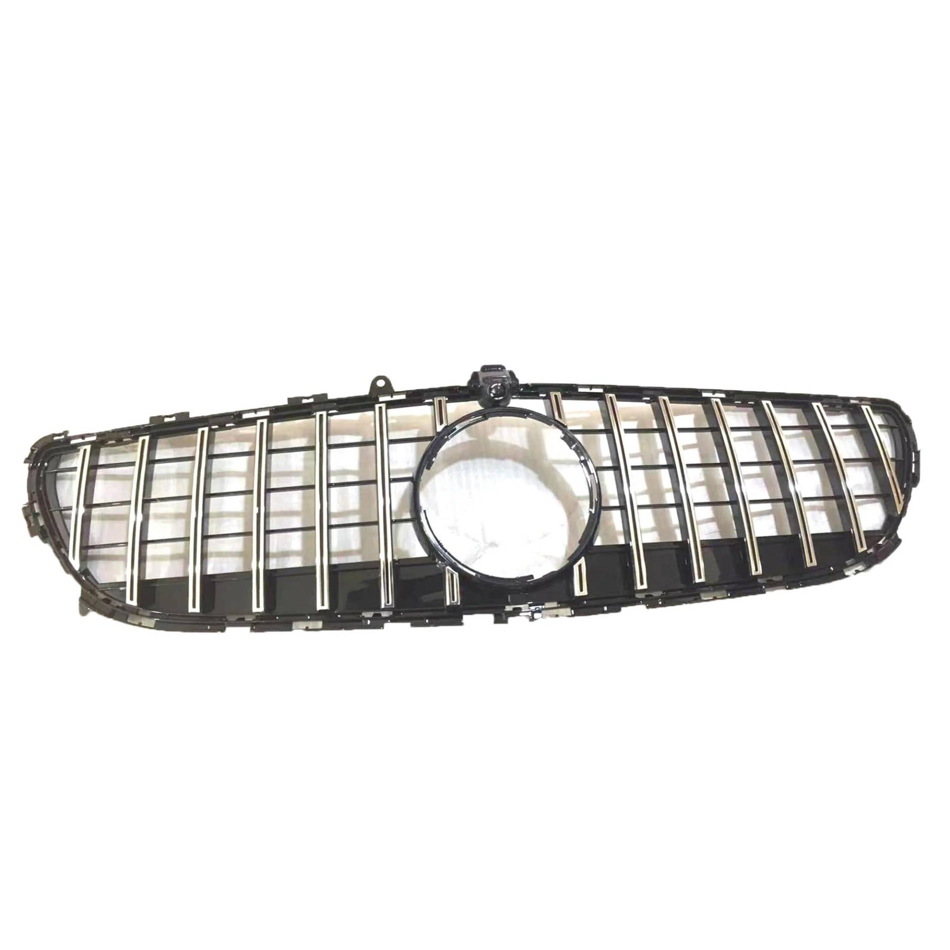 Auto Frontgrill Grill Für Benz W218 Für CLS Klasse 2015-2018 CLS260 CLS300 CLS320 CLS350 CLS400 CLS500 Kühlergrill Oberen Stoßfänger Haube Mesh Kühlergrill Vorne(Silber) von PaCsci