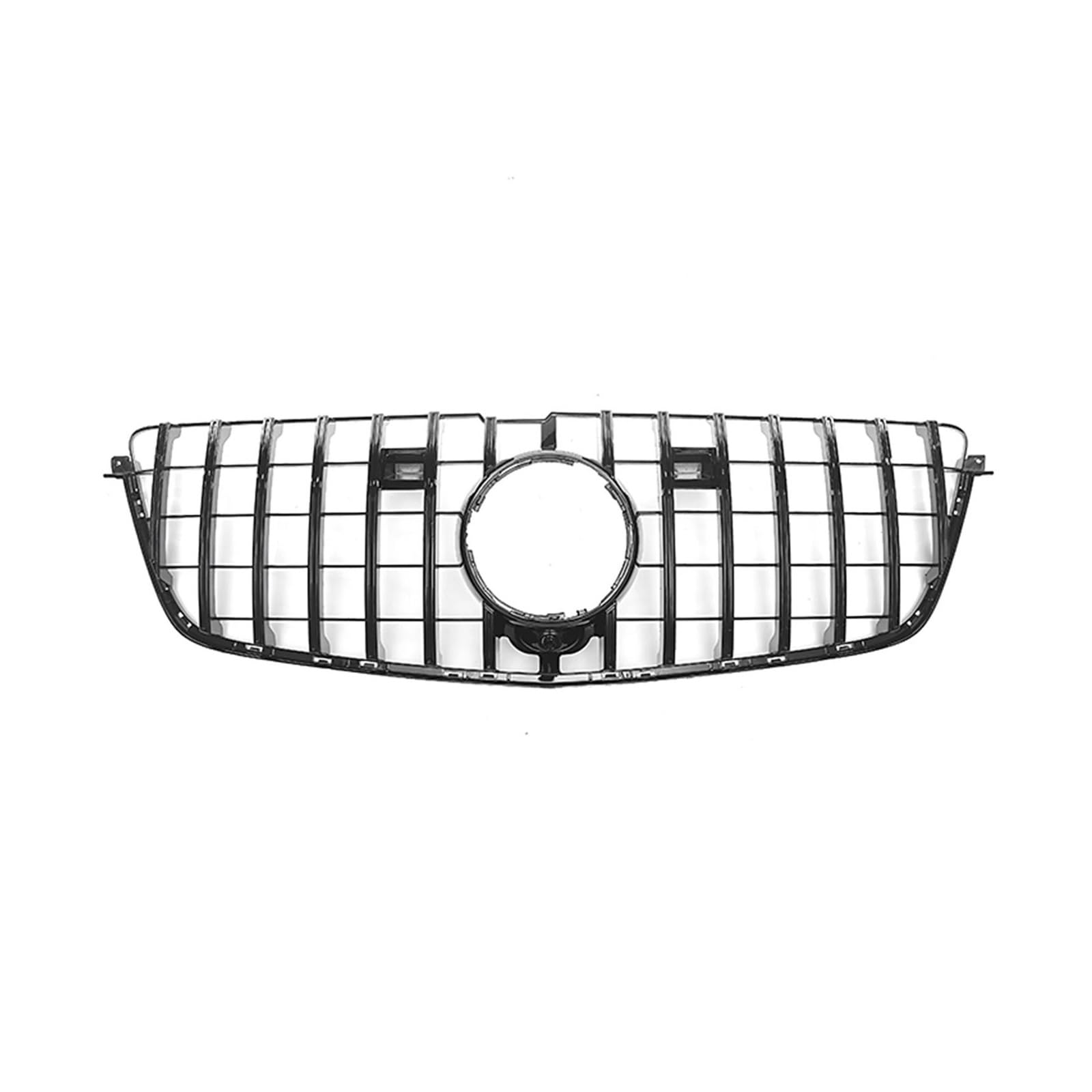 Auto Frontgrill Kühlergrill Für Benz GL-Klasse X166 2013–2015 Sport GL500 GL550 GL63 GT Style Silber/Schwarz Oberer Stoßstangenhauben-Netzgrill Kühlergrill Vorne(Schwarz) von PaCsci