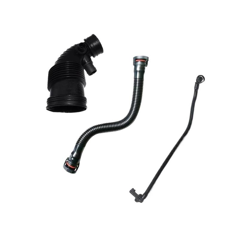 Auto Lufteinlass Aus Für F20 F20N F21 F21N F30 F35 3-teiliges Luftkanal-Filterrohr-Einlass-/Abgasschlauch-Kit 13717597586 11157608144 11157614690 Kaltluft Ansaugrohr von PaCsci