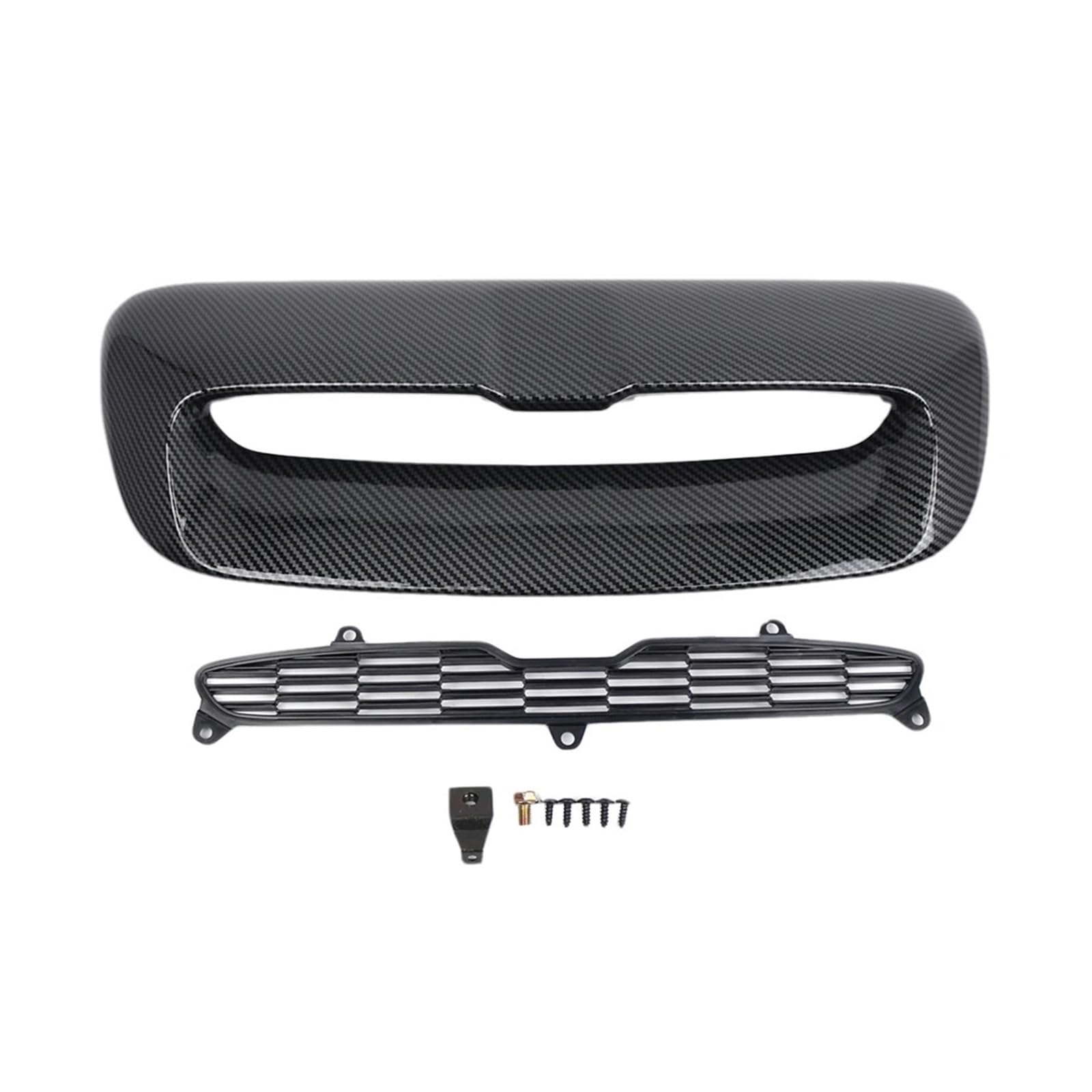 Auto Lufteinlass Aus Für Mini Für Cooper S Für R55 R56 R57 R58 R59 2007-2011 2012 2013 Auto Front Lufteinlass Vent Scoop 51132756095 51132757694 51232752275 ﻿ Kaltluft Ansaugrohr(Carbon Fiber Black) von PaCsci