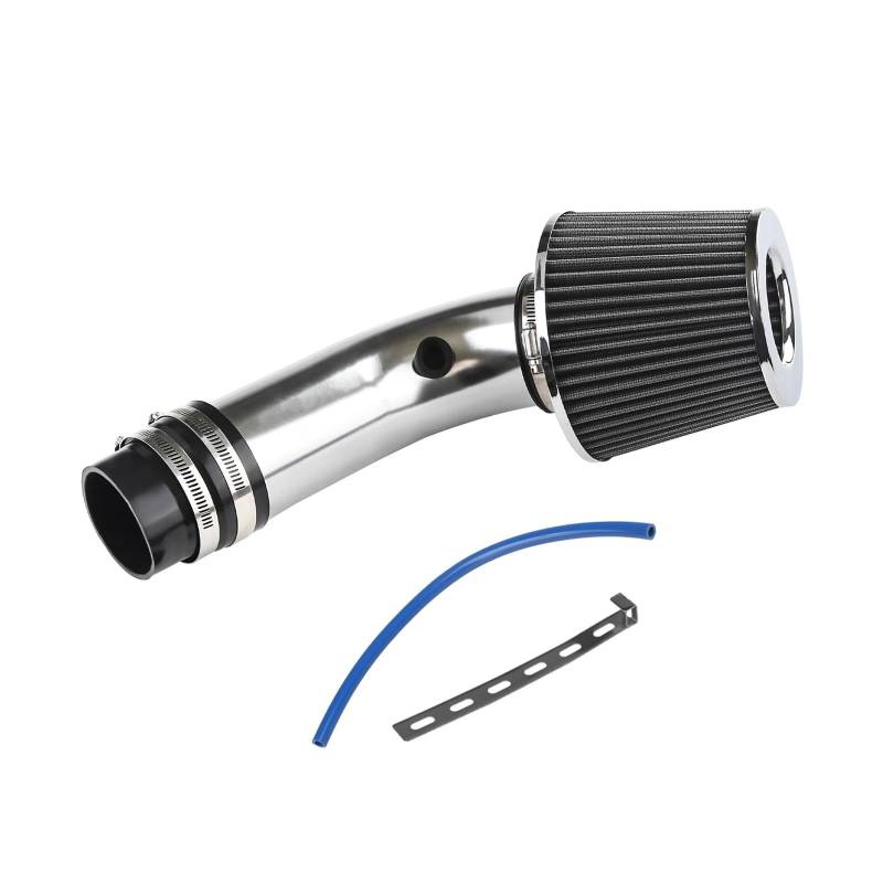 Auto Lufteinlass Aus Universal Auto Kaltluftansaugsystem Turbo Kegelfilter 76MM 3 '' Filter Luft Automobil Modifikation Luftansaug Aluminium Rohr Kit Kaltluft Ansaugrohr von PaCsci