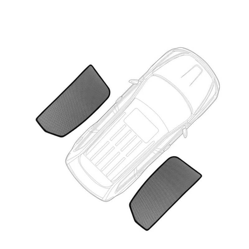 Auto-Sonnenschirm Für Hyundai Für Palisade 2018-2023 2024 Magnetischer Auto-Sonnenschutz Visier Frontscheibenrahmen Vorhang Heckscheiben-Sonnenschutzschild Frontscheibenabdeckung(2PCS Rear Windows) von PaCsci