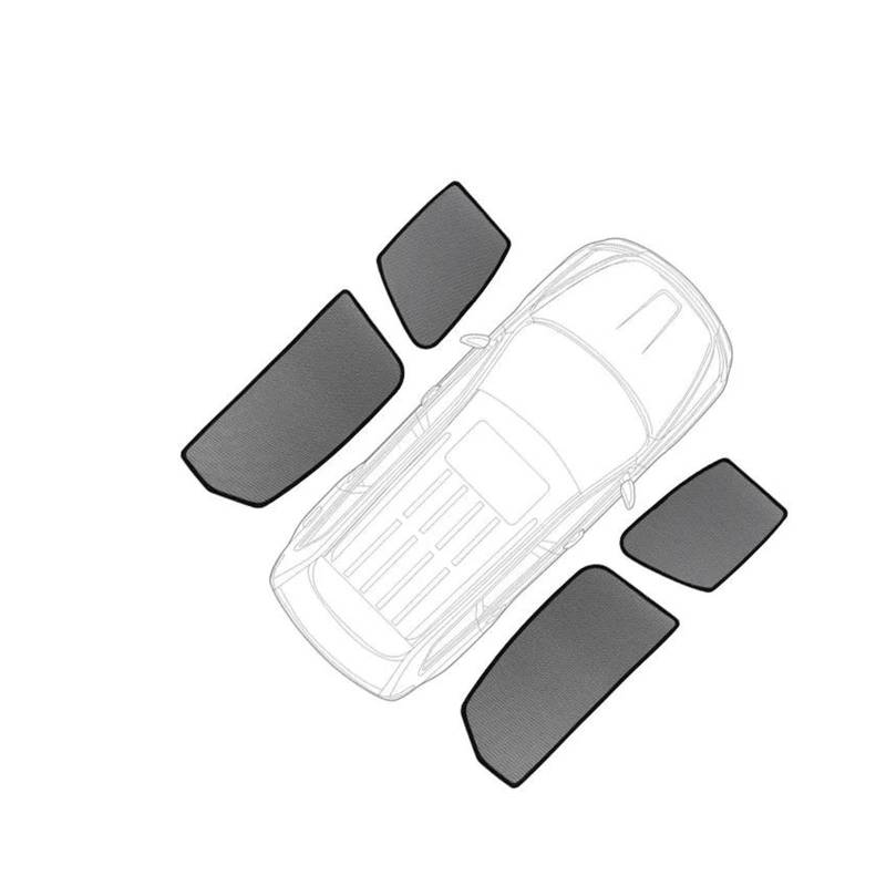 Auto-Sonnenschirm Für Hyundai Für Palisade 2018-2023 2024 Magnetischer Auto-Sonnenschutz Visier Frontscheibenrahmen Vorhang Heckscheiben-Sonnenschutzschild Frontscheibenabdeckung(4PCS Side Windows) von PaCsci