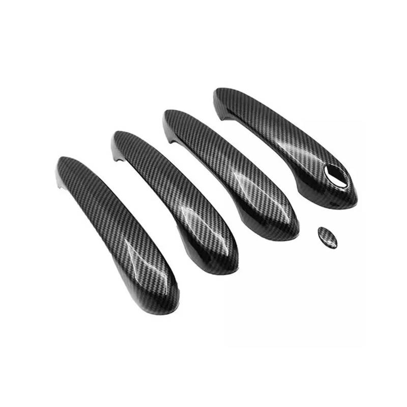 Auto Türgriff Außengriff Für 3er G20 G28 2020 2021 2022 2023 ABS Auto Carbon Fiber Texture Außentüren Griff Tür Schüssel Abdeckung Trim Zubehör Türgriff Beifahrerseite(Door Handle 5pcs) von PaCsci