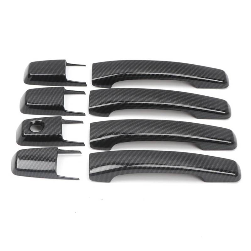 Auto Türgriff Außengriff Für Mitsubishi Für Pajero V80 V93 V95 V97 V98 2007-2021 Carbon Style Außentürgriffe Schalen Rahmenabdeckung Verkleidung Auto Styling Türgriff Beifahrerseite(Handles) von PaCsci