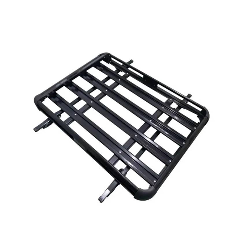 Dach Rack Gepäck Für Auto Camping 160 * 100 cm Doppel Deck SUV Dach Halter Unterstützung Aluminium Legierung Dach Rack Fracht Träger Korb Racks Träger Auto(127x90) von PaCsci