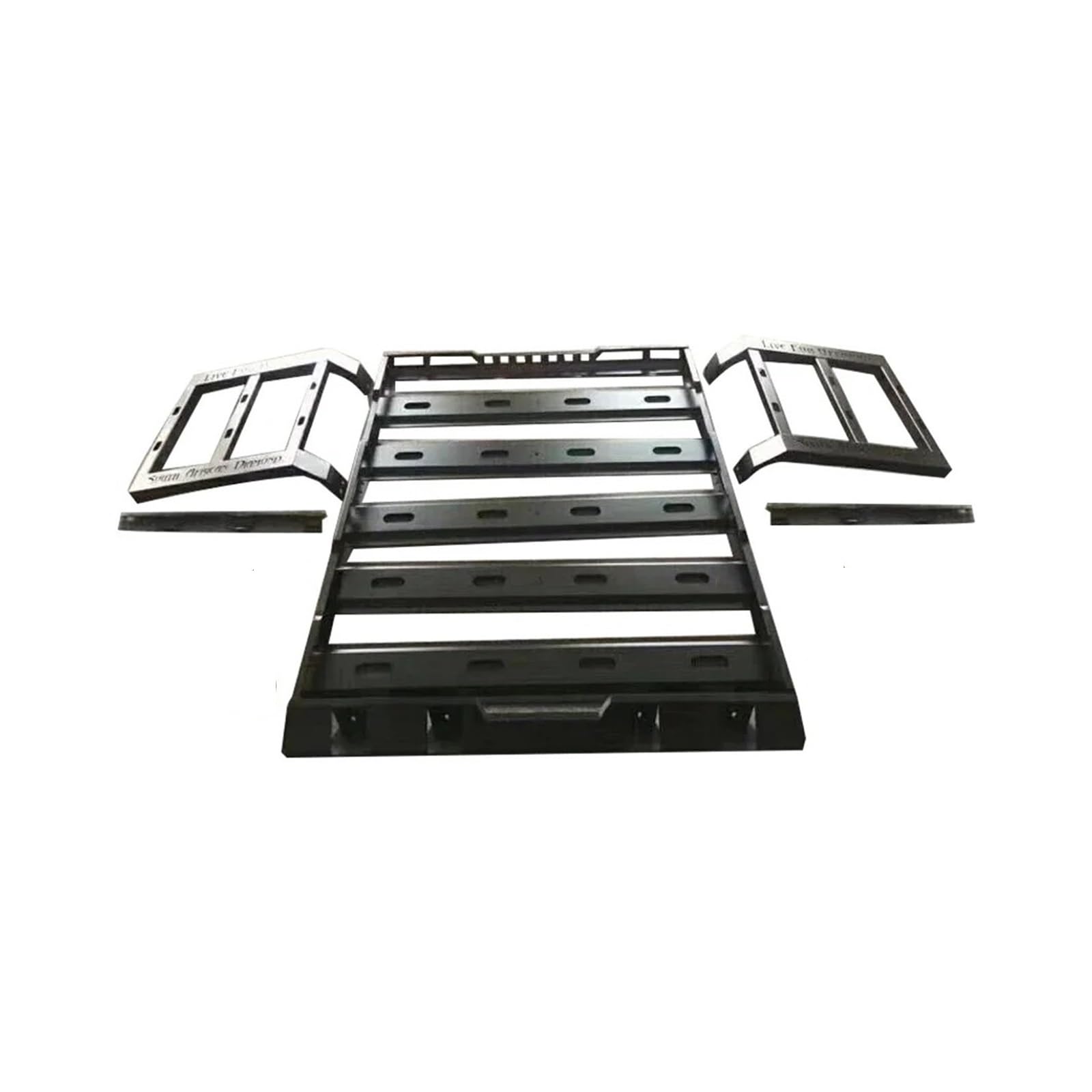 Dach Rack Gepäck Für Jeep Für Wrangler JL 18+ JL1087 Gepäck-Dachträger Mit Seitenleitern Top-Gepäckhalterung Schwarzer Stahl-Top-Frachtträger Racks Träger Auto von PaCsci