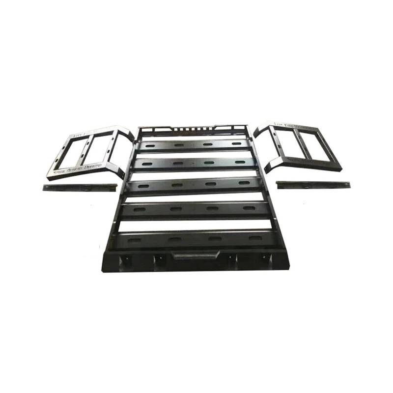 Dach Rack Gepäck Für Jeep Für Wrangler JL 18+ JL1087 Gepäck-Dachträger Mit Seitenleitern Top-Gepäckhalterung Schwarzer Stahl-Top-Frachtträger Racks Träger Auto von PaCsci