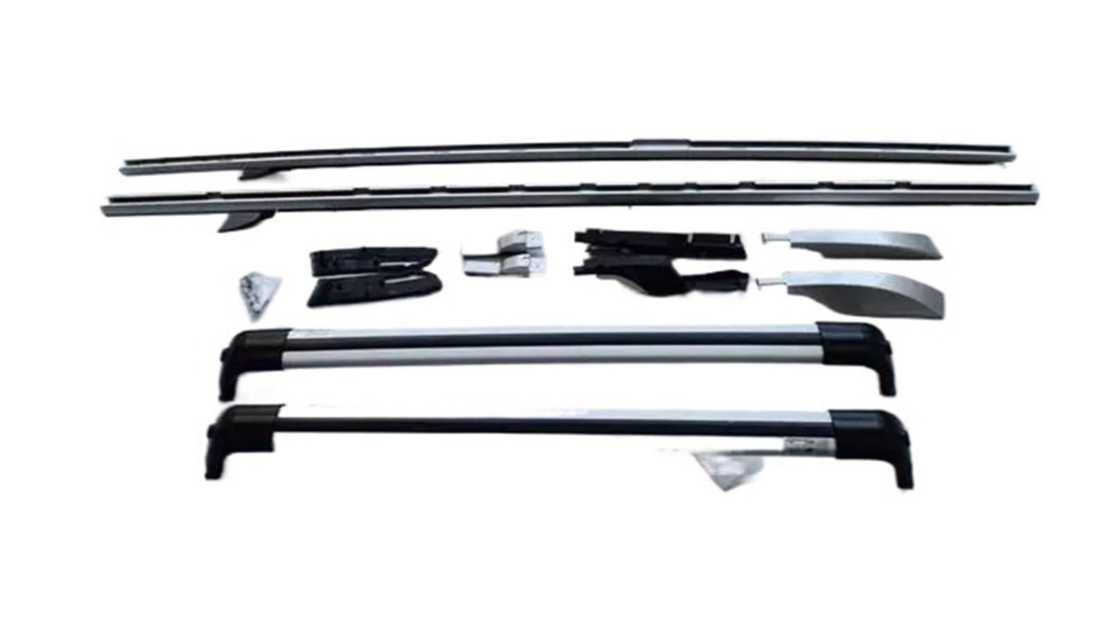 Dach Rack Gepäck Für Land Für Rover Für Discovery 3 4 LR3 LR4 2004-2016 Dachträger Querträger Gepäckträger Schienen Gepäckträger Bars Top Racks Schienenkästen Racks Träger Auto(Silver4 Root) von PaCsci