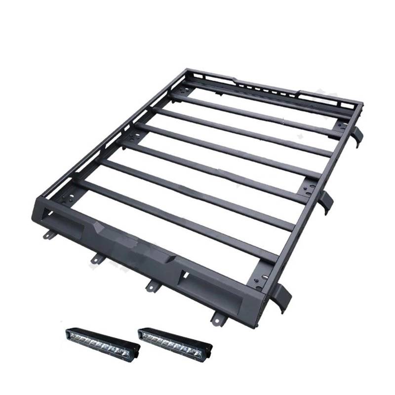 Dach Rack Gepäck Für Suzuki Für Jimny JB64 JB74 2019 2020 2021 2022 2023 2024 Für Jimny Dach Rack Reise Rahmen Montieren Auto Dach Fracht Träger Halterung Racks Träger Auto(with LED Light) von PaCsci