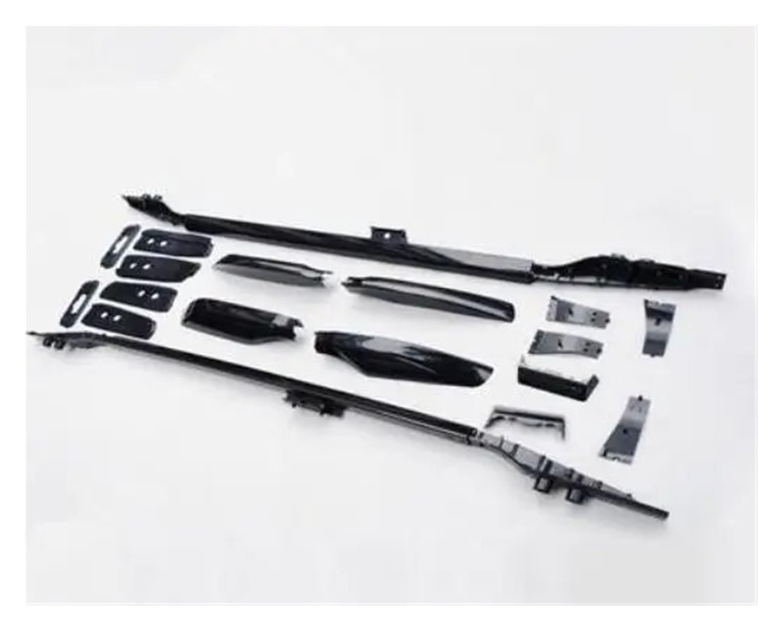 Dach Rack Gepäck Für Toyota Für Land Für Cruiser Für Prado 2010-2015 2016 2017 2018 ABS + Aluminium Legierung Auto Dach Reling Rack Gepäck Gepäck Träger Bars Racks Träger Auto(Schwarz) von PaCsci