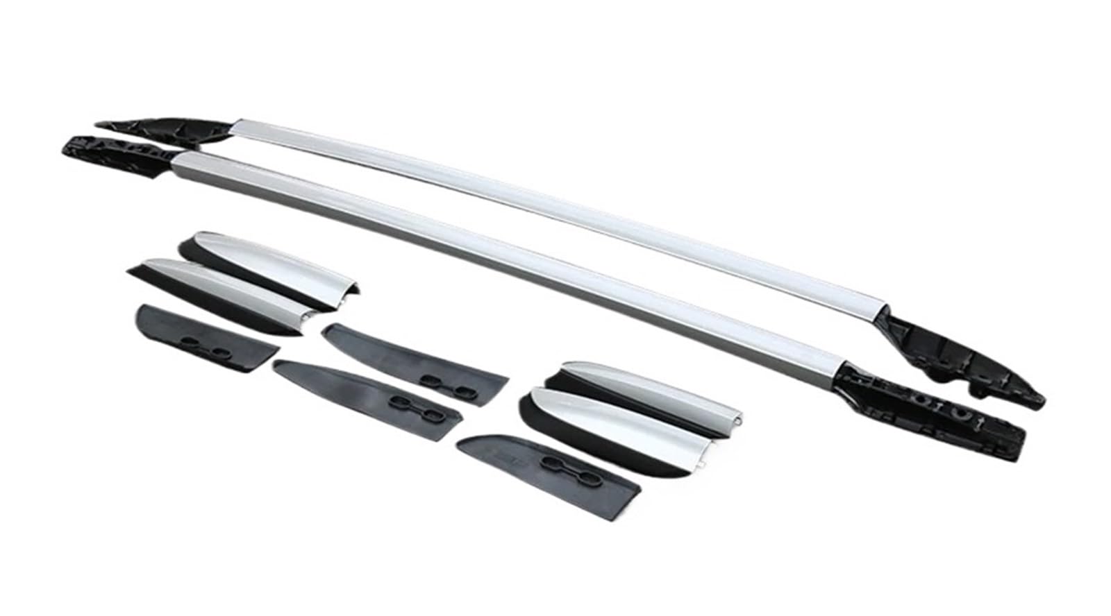 Dach Rack Gepäck Für Toyota Für RAV4 2013 2014 2015 2016 2017 2018 Dachträgerschienen Bar Gepäckträger Bars Top Bar Racks Schienenboxen Racks Träger Auto(Silber) von PaCsci