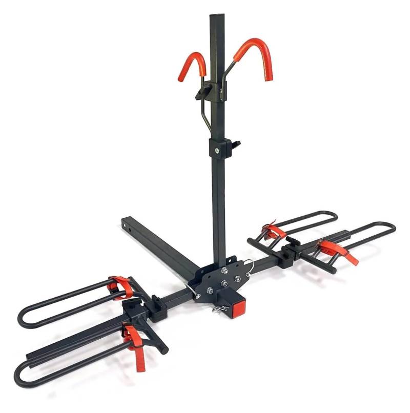 Dach Rack Gepäck Universelle anhängekupplung montierte plattform Modell Auto fahrradträger Halter Rack fit 2 Zoll Kupplung empfänger 2 fahrräder Racks Träger Auto(A) von PaCsci