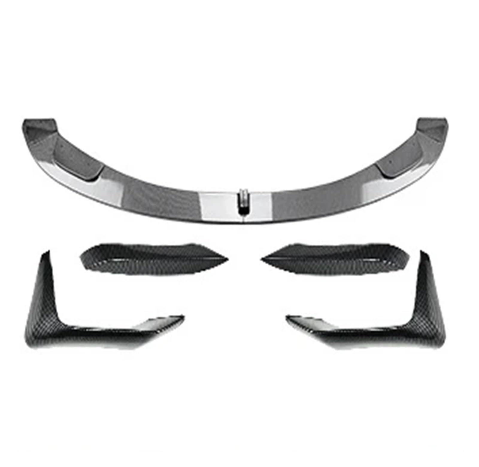 Front Spoiler Lippe Für 3 Serie Für 4 Serie Für M3 M4 Für F80 F81 F82 F83 2014-2020 Cover Guard Kit Spoiler Splitter Front Lip Auto Frontlippe Spoiler(Carbon Look Set) von PaCsci