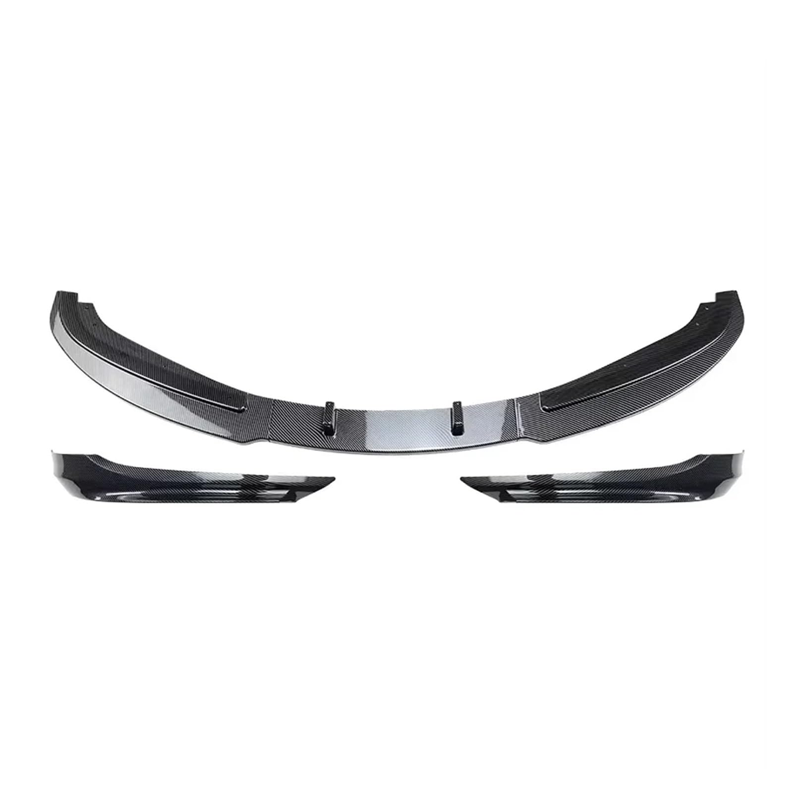 Front Spoiler Lippe Für 3 Serie Für E90 E91 Für LCI Für 320i 330i 2009-2012 Auto Front Lip Diffusor spoiler Klinge Schutz Kits Auto Frontlippe Spoiler(Carbon Look Set) von PaCsci