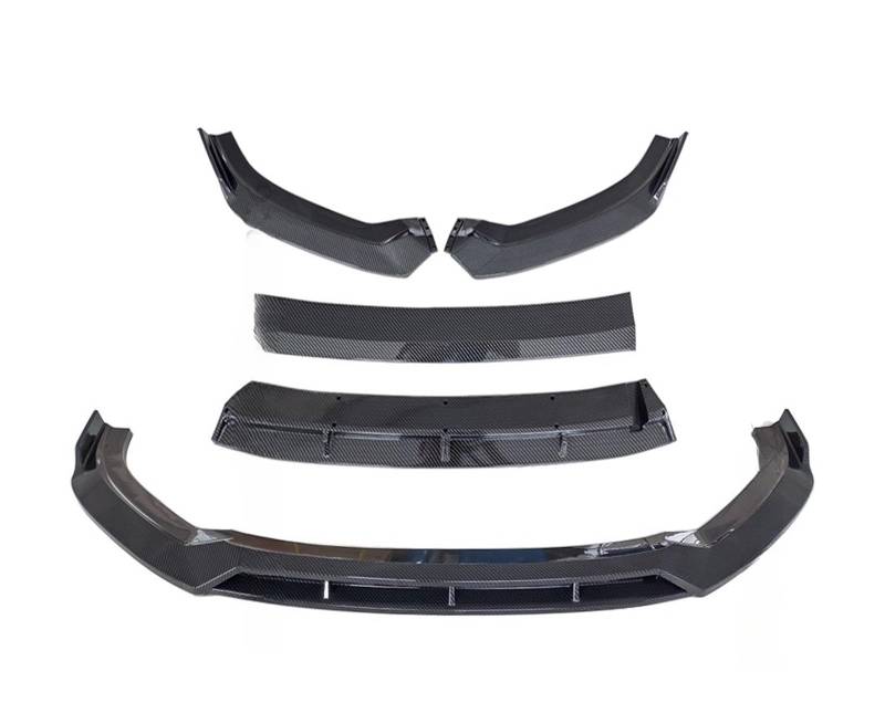 Front Spoiler Lippe Für A3 Für S3 2016 2017 2018 2019 Auto Vorderen Stoßfänger Lippe Kinn Deflektor Schutz Zubehör Auto Frontlippe Spoiler(Carbon Fiber Look) von PaCsci