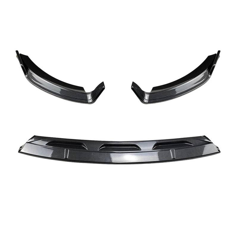 Front Spoiler Lippe Für Benz Für GLE Klasse Für W167 Für C167 Für GLE350 GLE450 GLE53 Für AMG 2019-2023 Auto Front Stoßstange Splitter Lip Spoiler Auto Frontlippe Spoiler(Carbon Look) von PaCsci