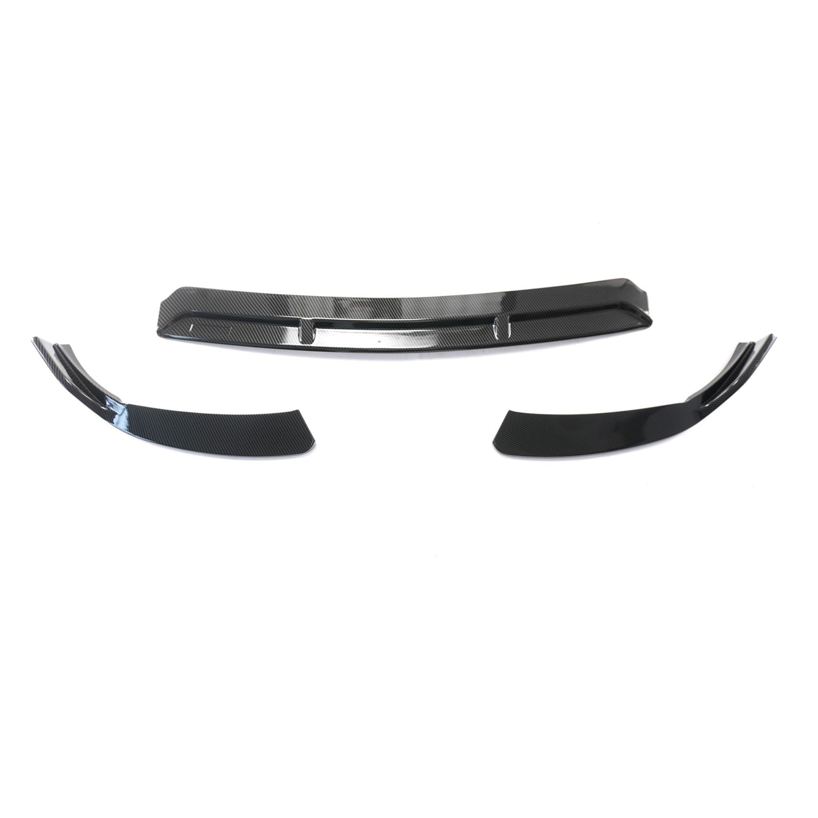 Front Spoiler Lippe Für Benz Für W205 Für C205 Für Coupe Für C Klasse Für C250 C200 C300 C260 C400 C450 2019-2021 Auto Vorderen Stoßfänger Lip Body Kit Auto Frontlippe Spoiler(Carbon Fiber Style) von PaCsci