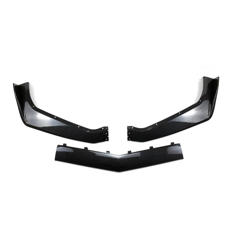 Front Spoiler Lippe Für Chevrolet Für Corvette Für C7 2014-2019 Auto Vorderen Stoßfänger Lip Spoiler Splitter Körper Kit Auto Frontlippe Spoiler(Carbon Fiber Style) von PaCsci