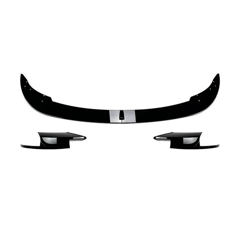 Front Spoiler Lippe Für F10 F11 Für M5 2011-2017 Front Lip Spoiler Diffusor Schutz Seite Splitter Abdeckung Lip Auto Frontlippe Spoiler(Gloss Black A B) von PaCsci