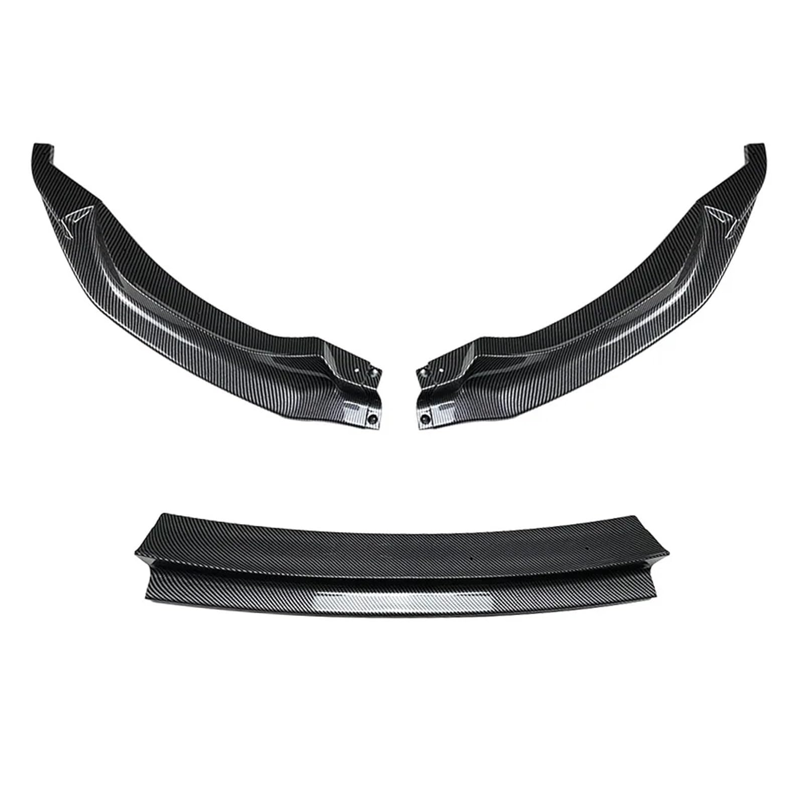 Front Spoiler Lippe Für M3 Für F80 Für M4 Für F82 Für F83 2015-2020 Auto Vorderen Stoßfänger Lip Spoiler Splitter 3PCS Diffusor Splitter Auto Frontlippe Spoiler(Carbon Fiber Look) von PaCsci