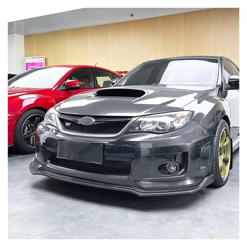 Front Spoiler Lippe Für Subaru Für Impreza Für WRX Für STI 2011-2014 Auto Vorderen Stoßfänger Spoiler Lippe Klinge Unteren Splitter Körper Kit Auto Frontlippe Spoiler(Carbon Look) von PaCsci