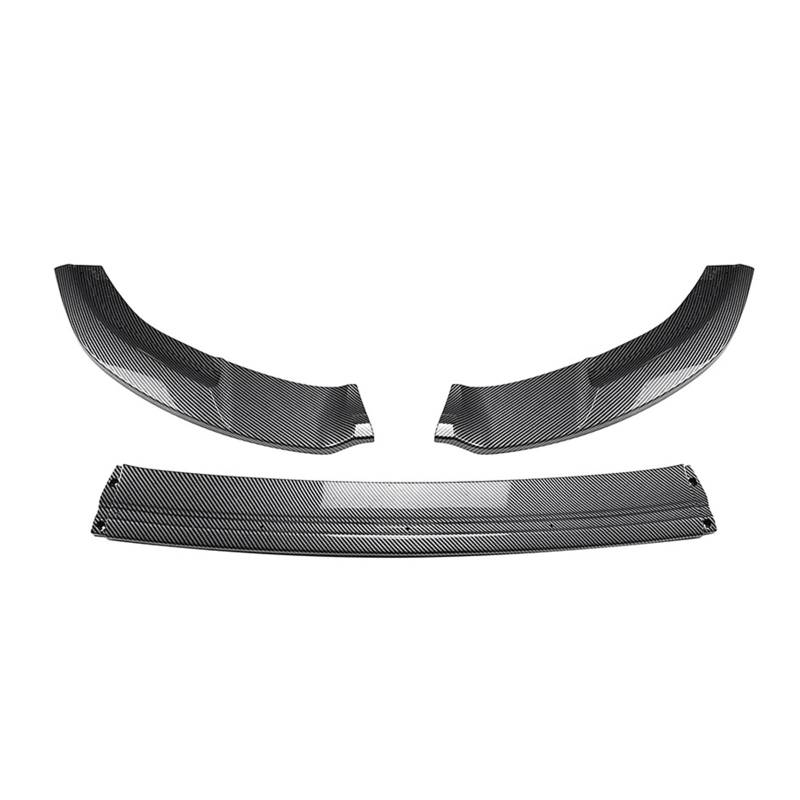 Front Spoiler Lippe Für VW Für Golf 7 Für MK7 Für GTI Für R Für GTD Für GTE 2012-2018 3X Frontschürze Lip Spoiler Diffusor Seite Stoßstange Auto Frontlippe Spoiler(Carbon Look) von PaCsci