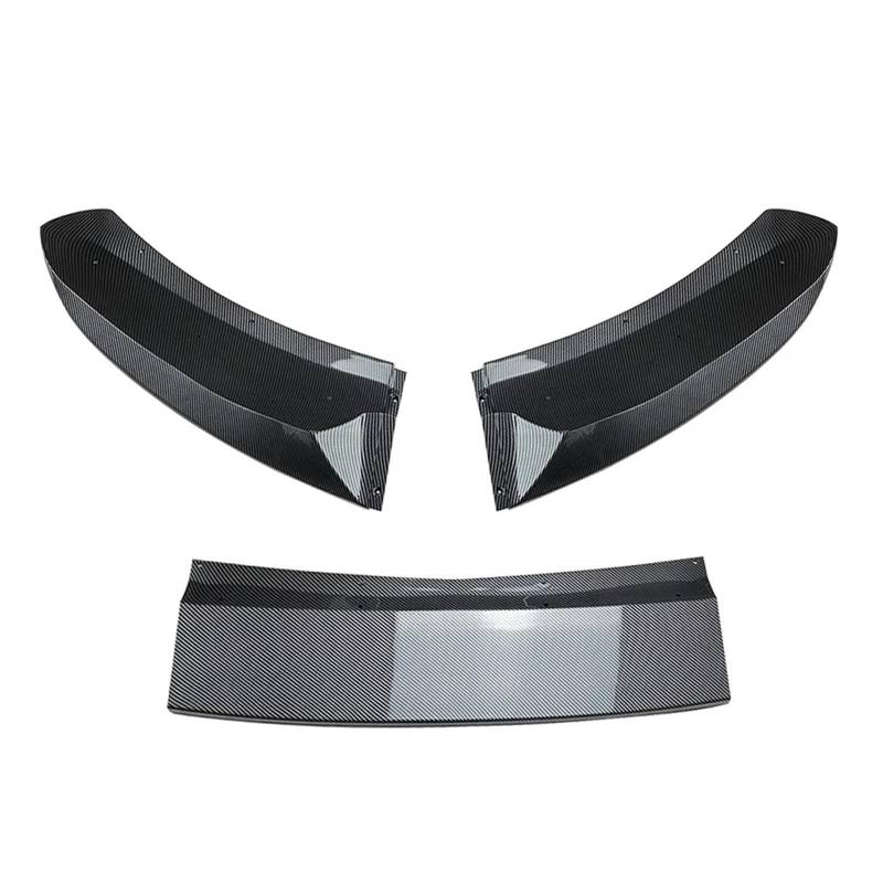 Front Spoiler Lippe Für X5 Für F15 Für M-Sport 2014-2018 Front Lip Spoiler Canards Diffusor Körper Kit Front Schaufel Surround Auto Frontlippe Spoiler(Carbon Fiber Look) von PaCsci